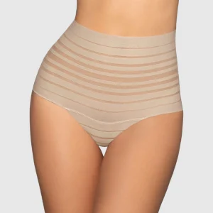 Calzón brasilera tiro alto de control suave de abdomen