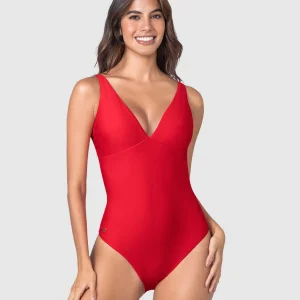 Traje de baño entero escote profundo