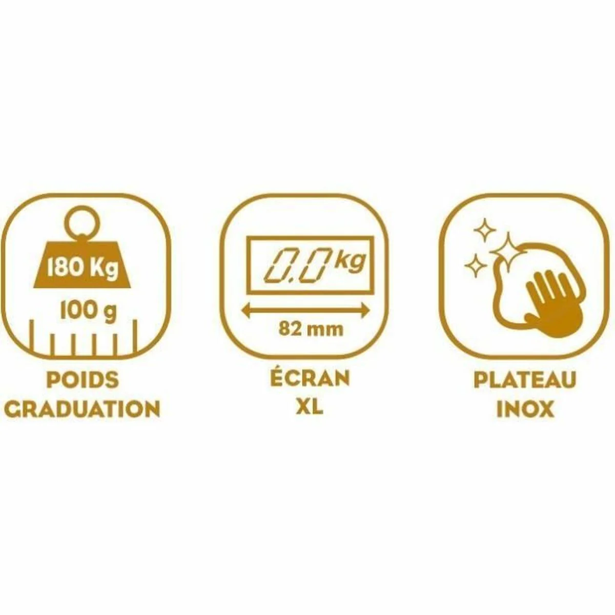 Báscula Digital de Baño Little Balance 8159 Negro Acero Acero Inoxidable 180 kg - Imagen 2