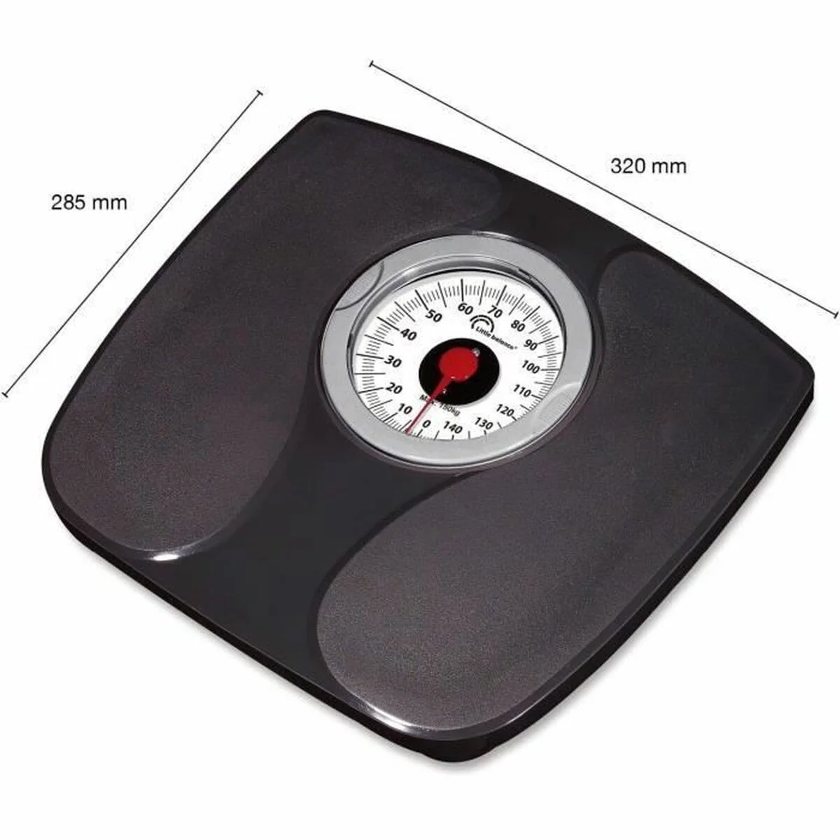 Báscula Digital de Baño Little Balance 8727 Negro Plástico 150 kg - Imagen 2