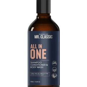 All in One Shampoo, Conditioner y Body Wash 3 en 1 Mr. Classic 400ml