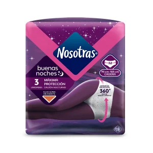 Calzón Nocturno Nosotras Buenas Noches Máxima Protección 3 und